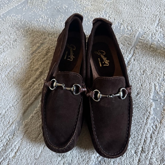 GUIDO driving loafer chocolate brown suede leather 2409 42 / 10 main image 7